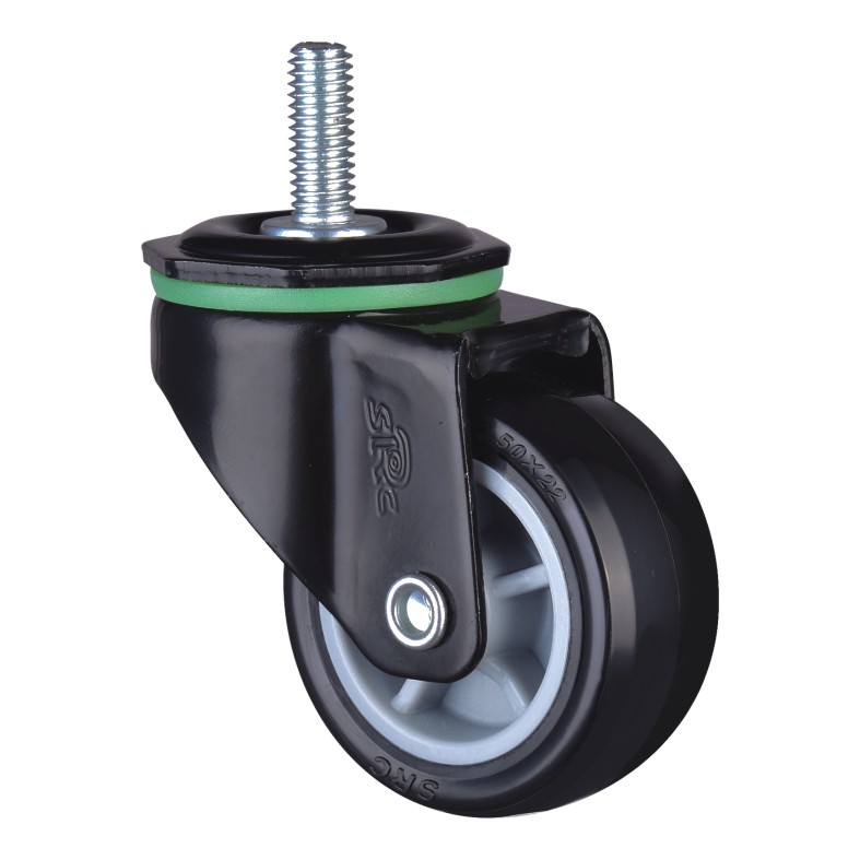 A1S series of polyurethane (PU) screw universal wheel